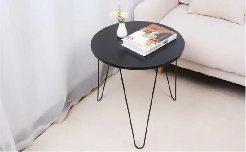 48*50CM Mini Coffee Table Balcony Tea Table Modern Bedside Table Sofa Side Round Table