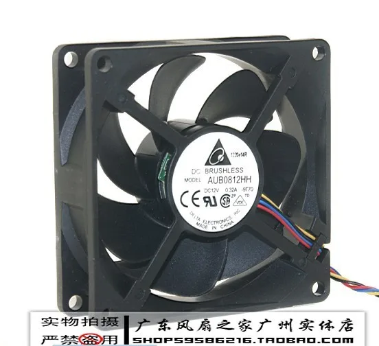 

For Delta 8025 8cm 8 12v 0.32a 4 needle isothermia pwm silent fan aub0812hh