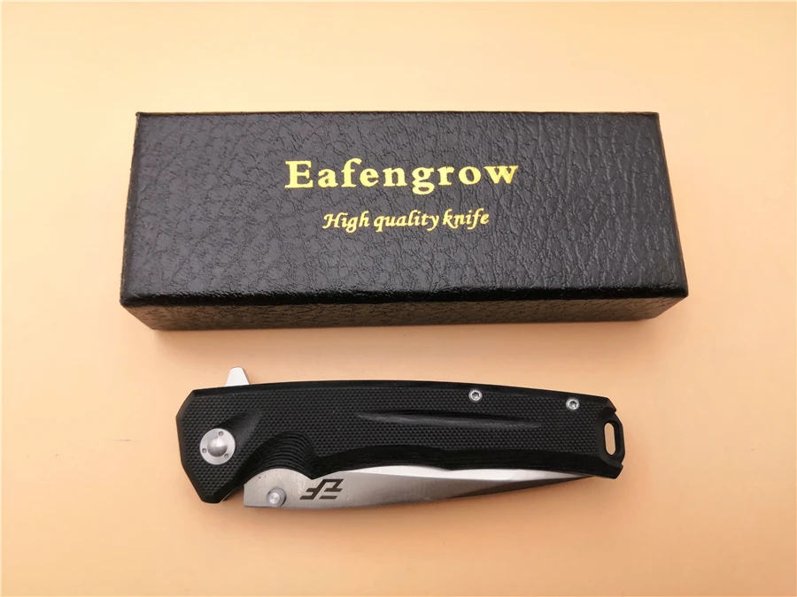 Складной карманный нож Eafengrow EF41 D2 лезвие G10 Ручка шарикоподшипник Флиппер складной EDC Открытый кемпинг охотничий нож инструменты
