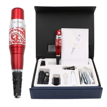 Профессиональный красный дракон татуаж машина комплекты Тайвань подводка для глаз Косметика для губ татуировки с тату иглы