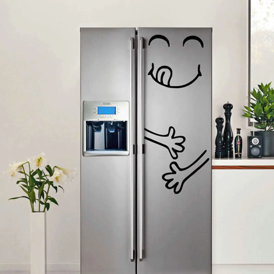 Buy Wall decor Cute Sticker Fridge Happy Delicious