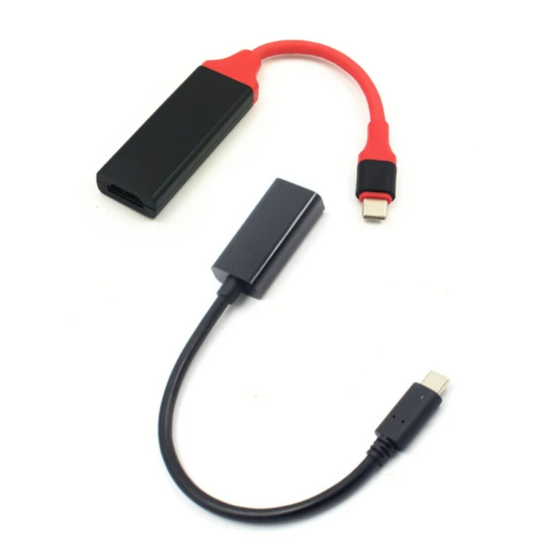 Тип usb C женщин HDMI HDTV Кабель-адаптер для samsung Galaxy S8/S8 + Plus/Macbook/huawei mate10 P20 (pro)