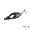 Hengjia 1pcs Metal Spinner Spoon Fishing Lure Hard Baits Silver Sequins Noise Paillette Treble Hook Tackle 10/10.5/14/16.5/20g ► Photo 2/6
