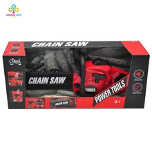 Игрушки для моделирования электрическая пила вращающаяся цепь с мотором звук ролевые игры игрушки для мальчиков Электрическая цепная пила для детей-3