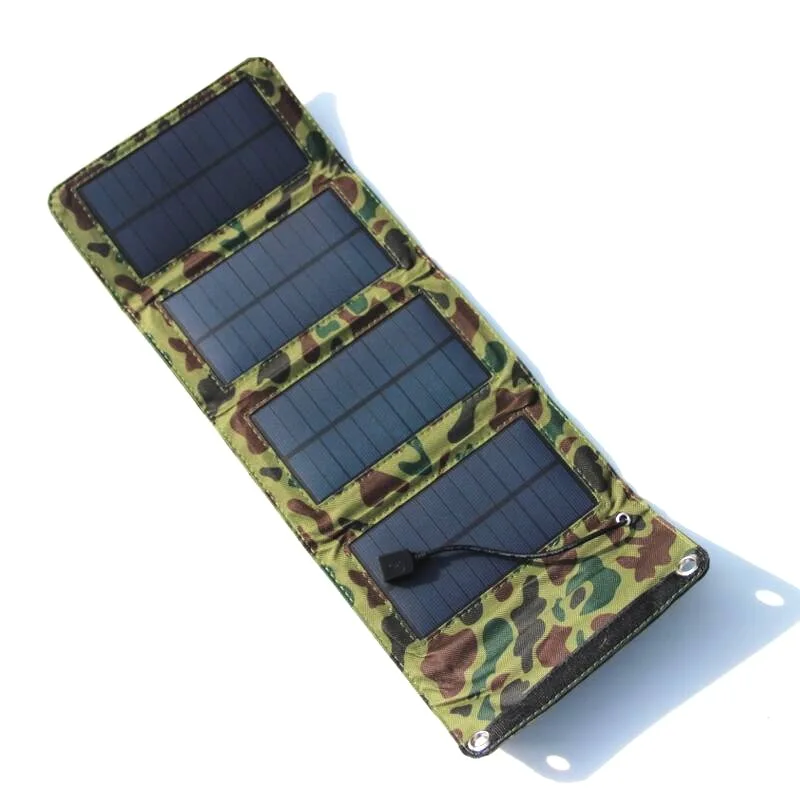 7 Вт солнечная панель s портативный складной водонепроницаемый Солнечная Панель зарядное устройство мобильный внешний аккумулятор для телефона зарядное устройство USB порт