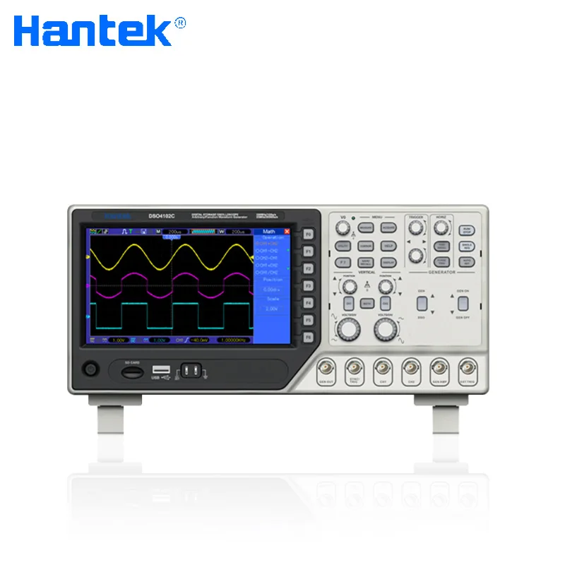 Hantek DSO4102S цифровой мультиметр осциллограф USB 100 МГц 2 канала ЖК-дисплей Ручной портативный логический анализатор DSO4102C
