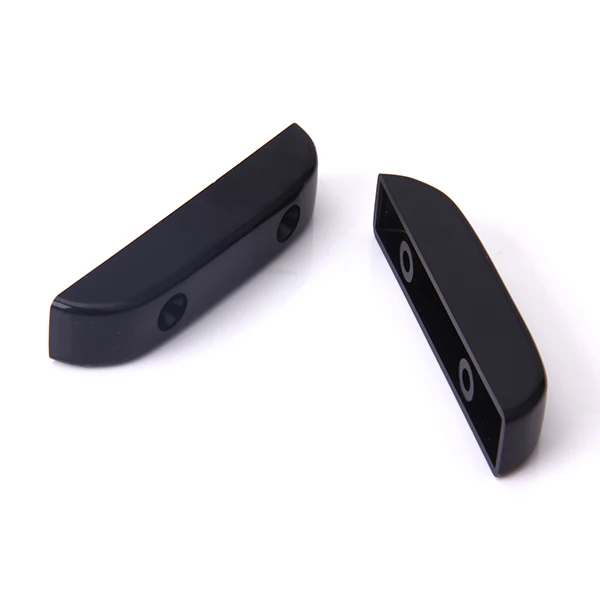 Black 3 Ply Pickguard for PB Precision Bass + 2pcs Thumb Rest Tug Bar Finger Pull for Electric Bass Replacement