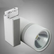 Светодио дный трек свет 30 Вт удара светильники на направляющих Spotlight равна 300 Вт галогенная лампа Костюмы магазин обувной магазин AC85~ 265 В теплый холодный натуральный белый