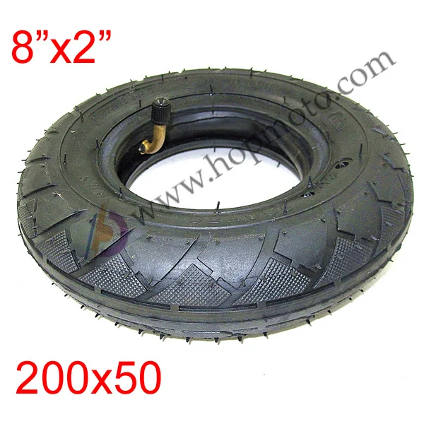 " X 2") 200X50(8 дюймов) шина для электрического газового скутера и электрического скутера(внутренняя трубка в комплекте) переднее колесо для инвалидной коляски