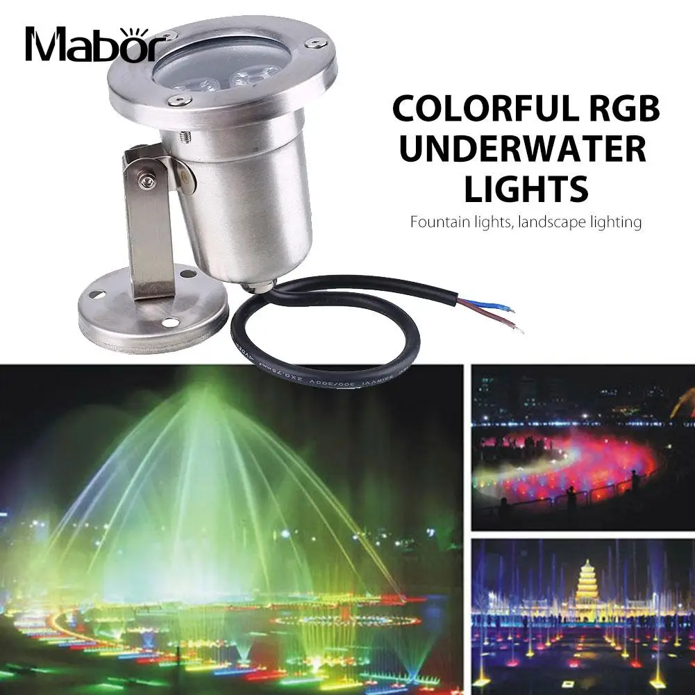 Underwater LED Floodlight Landscape Light Fountain Light Pond Lamp