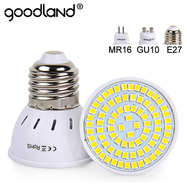 Goodland E27 Led Bulb 220v 240v Mr16 Gu10 Lamp Spotlight Goodland E27 Led Bulb 220v 240v Mr16 Gu10 Lamp Spotlight Lampada 48 60 80 Leds Smd 2835 For Indoor Home Spot Light In Bulbs S From