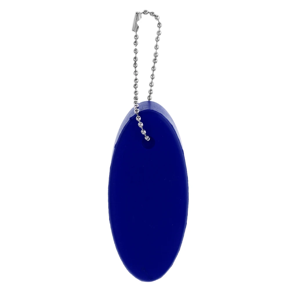 Lightweight Yachting Floating Keychain Key Ring Oval Foam Key Float Buoy for Seaside Swim Surf Fishing Kayak Canoe Pool Sports 