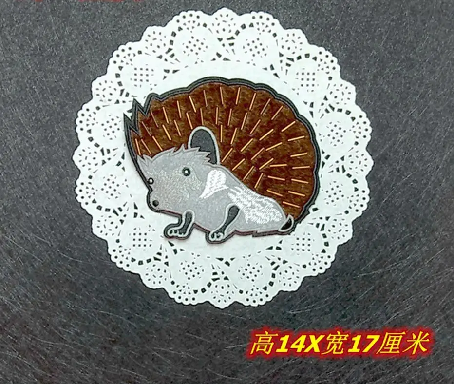

Hedgehog Design applique patches vintage embroidered badge fabric patch Fashion clothing decoration accessories patch