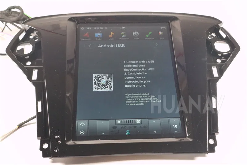 Best Tesla style 10.4 Big Screen Multimedia Car DVD Player GPS Navigation For Ford Mondeo 2007-2012 Android 7  stereo headunit 15