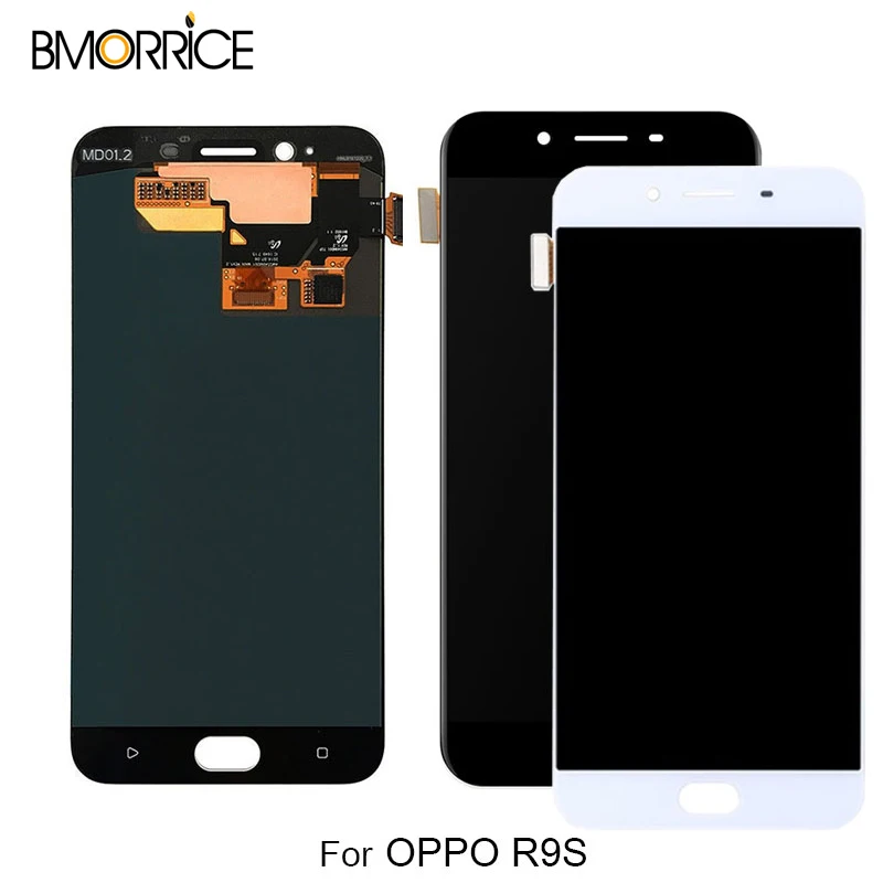 

For OPPO R9S TFT LCD Display Black White Touch Screen Digitizer Full Assembly Replacement No Frame 5.5 inch 100% Tested