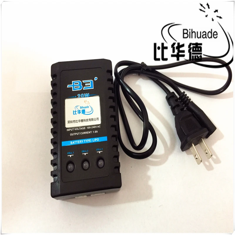 

BIHUADE B3 charger 20W model wing fixed wing UAV 7.4V11.1V lithium battery balanced charging high current fast charging