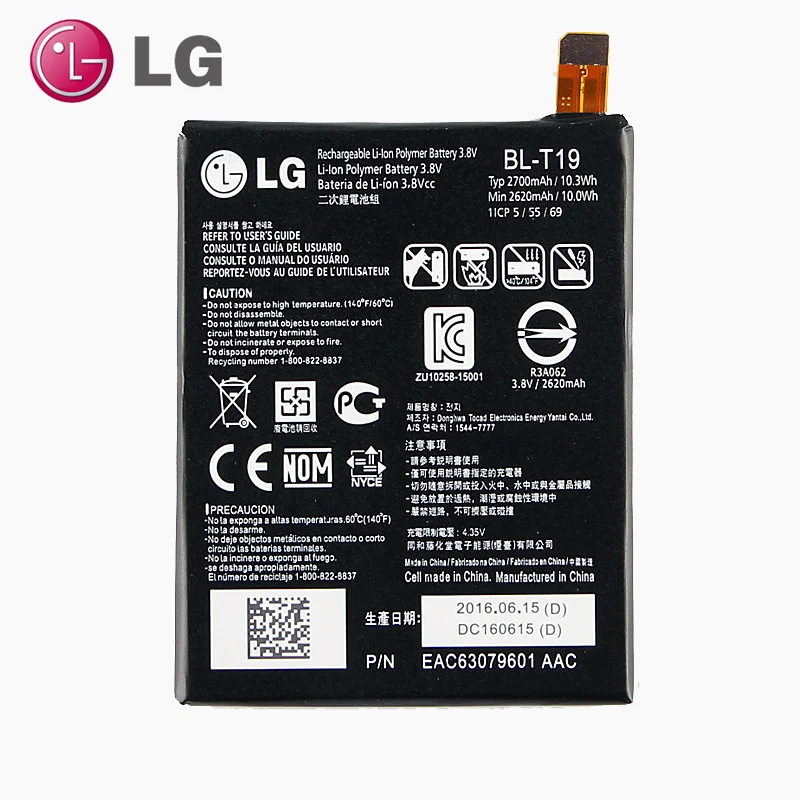 Original LG BL-T19 Internal Battery For LG Nexus 5X H798 H791 H790 BLT19 2700mAh Original LG BL-T19 Internal Battery For LG Nexus 5X H798 H791 H790 BLT19 2700mAh