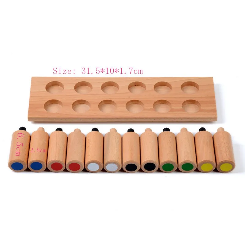 Baby Toy Montessori Pressure Cylinders Sensorial Early Childhood Education Preschool Kids Toys Brinquedos Juguetes