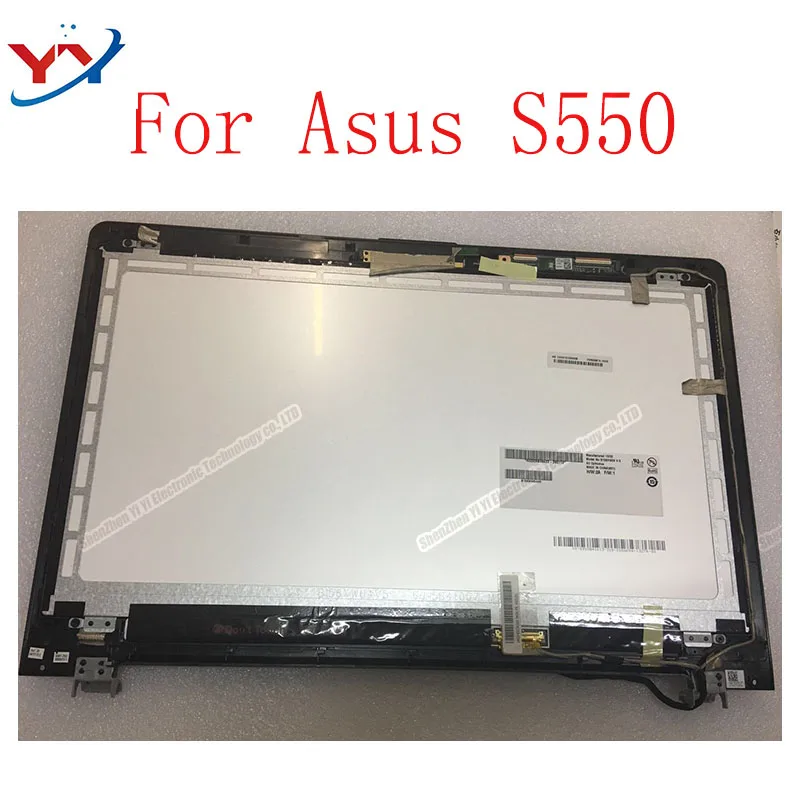 Подлинная 15,6 ''сенсорный экран для ноутбука Digtizer lcd сборка для Asus VivoBook S550 S550CM S550CA