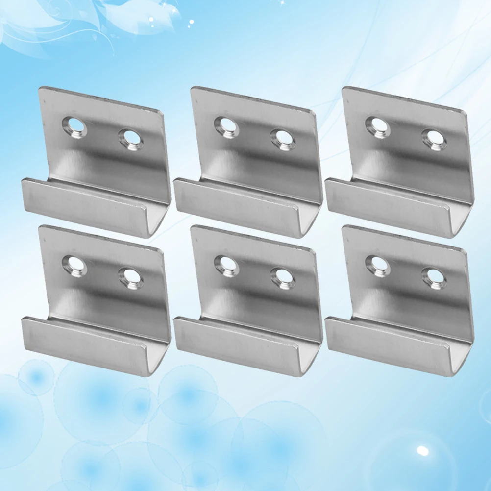 Pack of 6 Interlocking Hooks Creative Durable Practical Thickened Stainless Steel Holders for Picture Frame