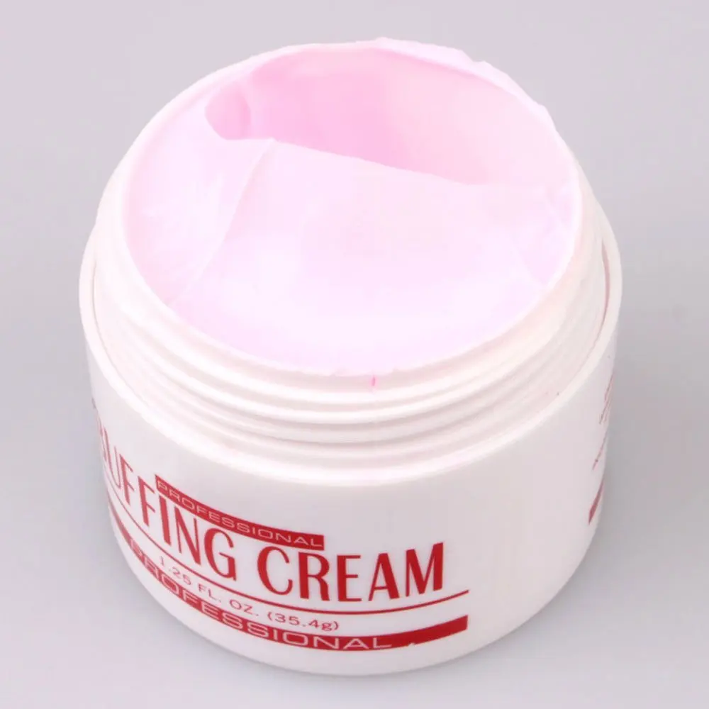 Hot Sale 3 Sets of New Pink Professional Nail Art Care Buffing Cream