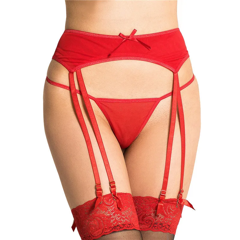 

Suspender Belts Stockings Solid Women Garter Belt Plus Size 5XL 6XL Vintage Spandex Lingerie Feminina Sexy Garters PL5104P