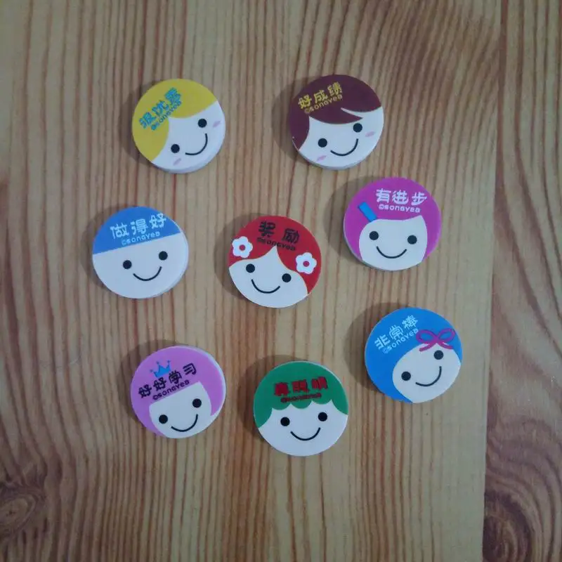 

480 Pieces New Lovely Cute Cartoon Kawaii Eraser Rubber Korean Stationery School Supplies Smile Novelty Kid Gifts Fantastic