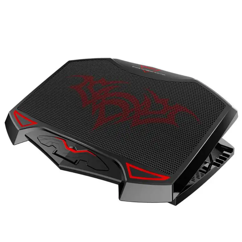 

Hot For 14-17 inch Notebook Cooler With 3 High Speed Fan LED Silent Adjustable Laptop Cooling Pad Stand Dual USB Holder