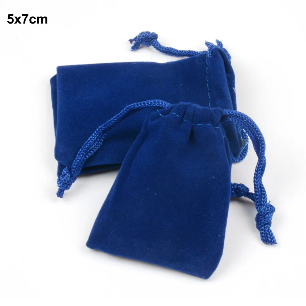 Buy Velvet Jewelry Bags Drawstring Package Candy Bead