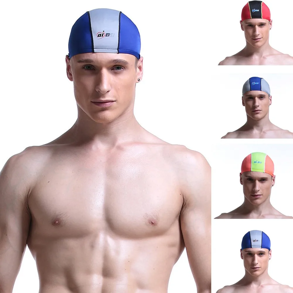 Swimming Cap Waterproof Unisex Premium No Slip Swimming Cap One Size