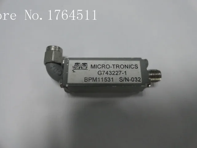 

[BELLA] MICRO-TRONICS G743227-1 2.8-3.3GHZ RF bandpass filter SMA (F-M)