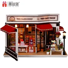IiE создать DIY торт магазин 3D ручной сборки модель кукольного домика вилла образовательная мебель набор головоломка дети подарок на день рождения игрушки