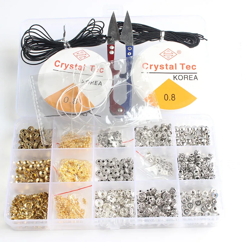 

LingXiang 100pcs Every bead gasket DIY men and women bracelet necklace ankle Accessories