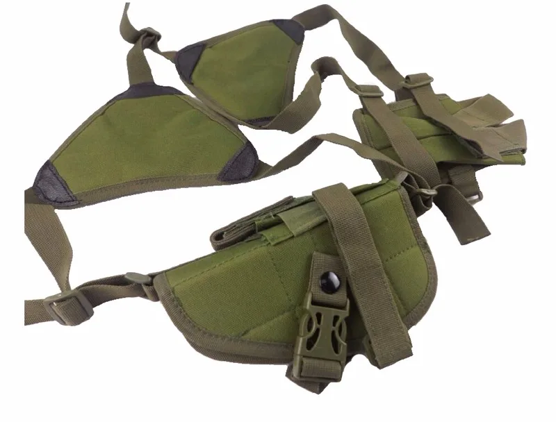 Тактический нейлоновый наплечный кобура Военная охотничья пистолет для правой руки маскирующая кобура Сумка для универсального пистолета - Цвет: Green
