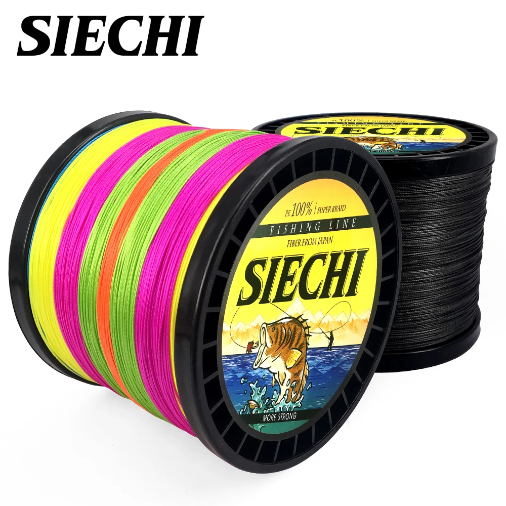 SIECHI 300 м 500 1000 8 нитей 20 88 анг. Фунт. новая полиэтиленовая плетеная рыболовная