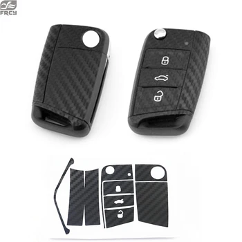 

100pcs Carbon Fiber Car Sticker For VW Volkswagen Golf 7 MK7 Skoda Octavia A7 A 7 2014 2015 2016 Seat Leon Ibiza CUPTRA