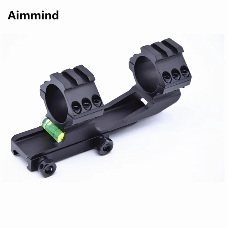 Hunting 20mm Picatinny Rail Scope Mount with Spirit Bubble Level for 30mm Ring