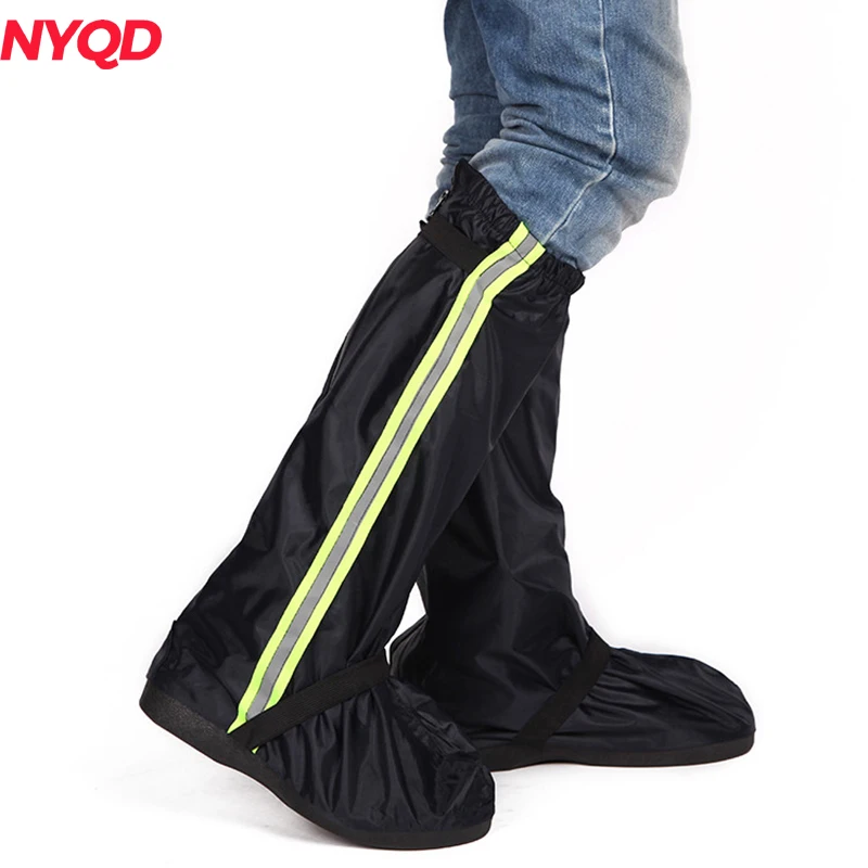 

Motorcycle Waterproof Rain Shoes Covers Thicker Scootor Non-slip Boots Covers 100% Waterproof Adjusting Tightness