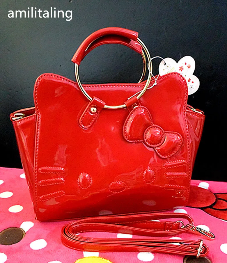 New Hello kitty Handbag with Shoulder Strap Bag Purse yey 14528hello kitty handbagkitty