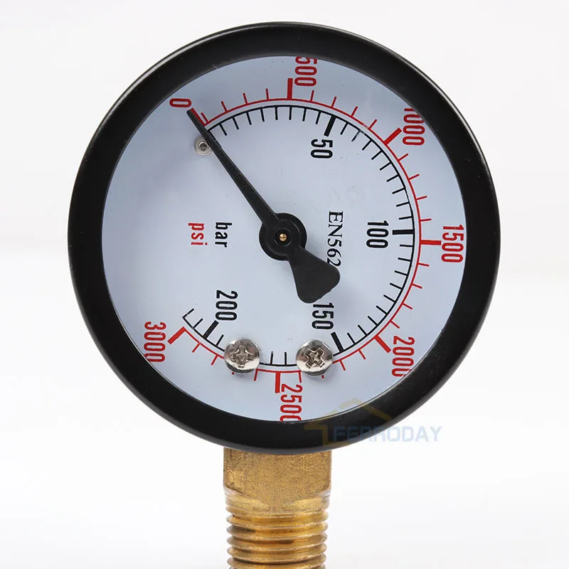 

High Pressure 0 - 3000 PSI Home Brew Draft Beer Gas Co2 Pressure Regulator Gauge, Homebrewing