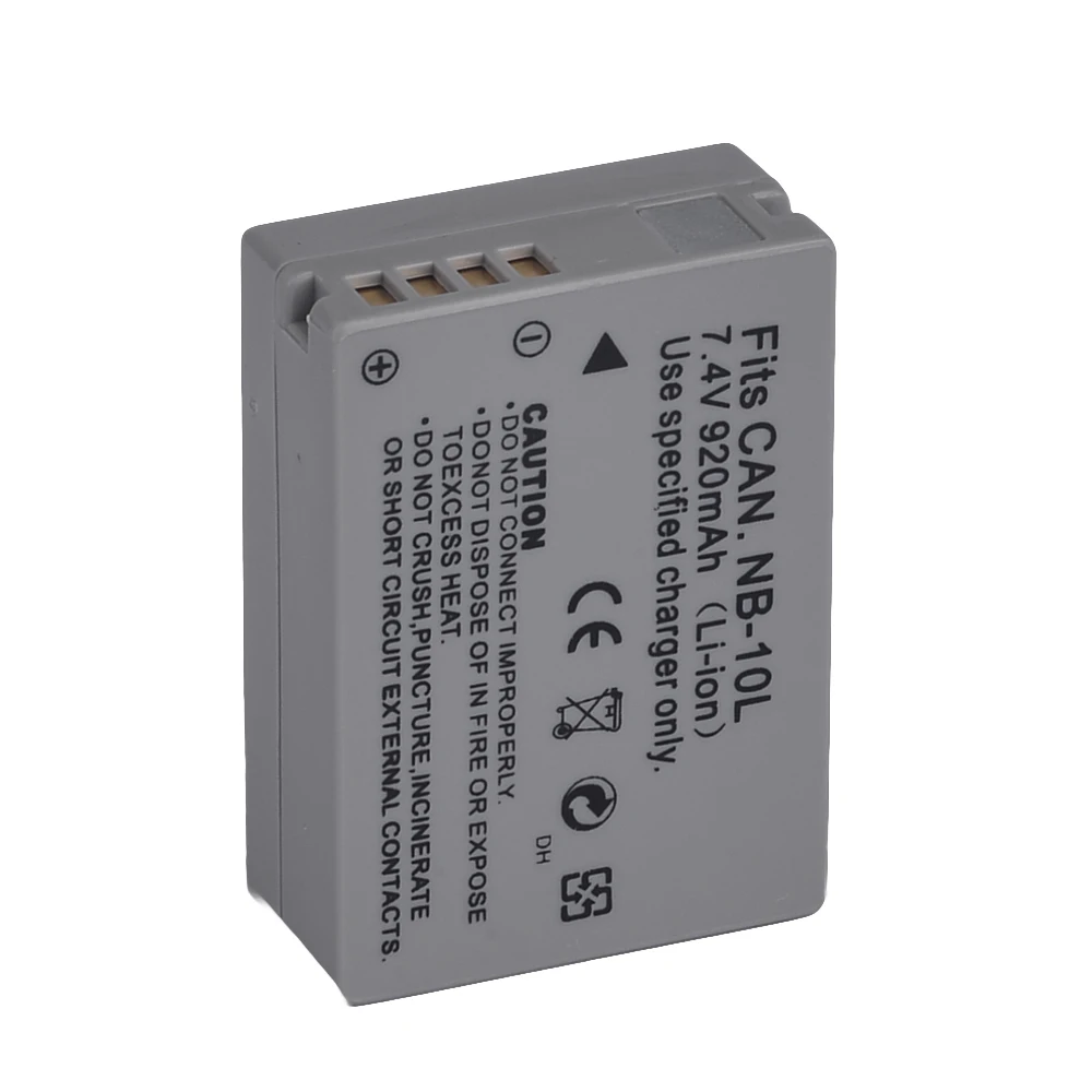 For Canon Battery Pack NB 10L For Canon PowerShot G15 G16 G1X G3X SX40 HS SX40HS SX50 HS SX60 HS