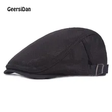 GEERSIDAN сетчатый вентиляционный мужской берет шляпа брендовая летняя крутая козырек boina feminina peaky bliners gorras