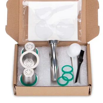 

Stainless Steel Coffee Capsules set + brush Reusable Permanent Coffee Filter Baskets For Nespresso Machine DIY Coffee tea Tools