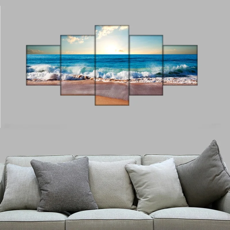 5 шт. Настенная картина песчаный пляж|picture for living room|wall picturesbeach wall art |