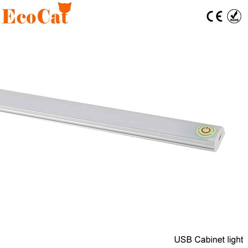 

LED Cabinet Light Touch Sensor Kitchen Lamp DC 5V Wardrobe Closet Showcase Bookshelf White USB Lamp With Touch Switch