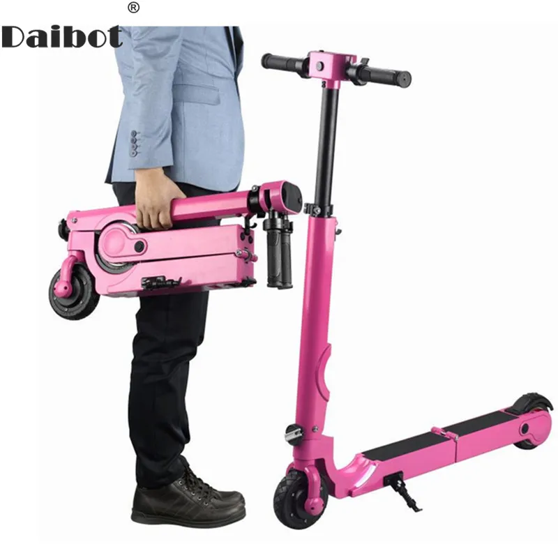  Daibot Portable Electric Scooter For Girls Two wheel Electric Scooters Motor 200W 5 inch Mini Folda