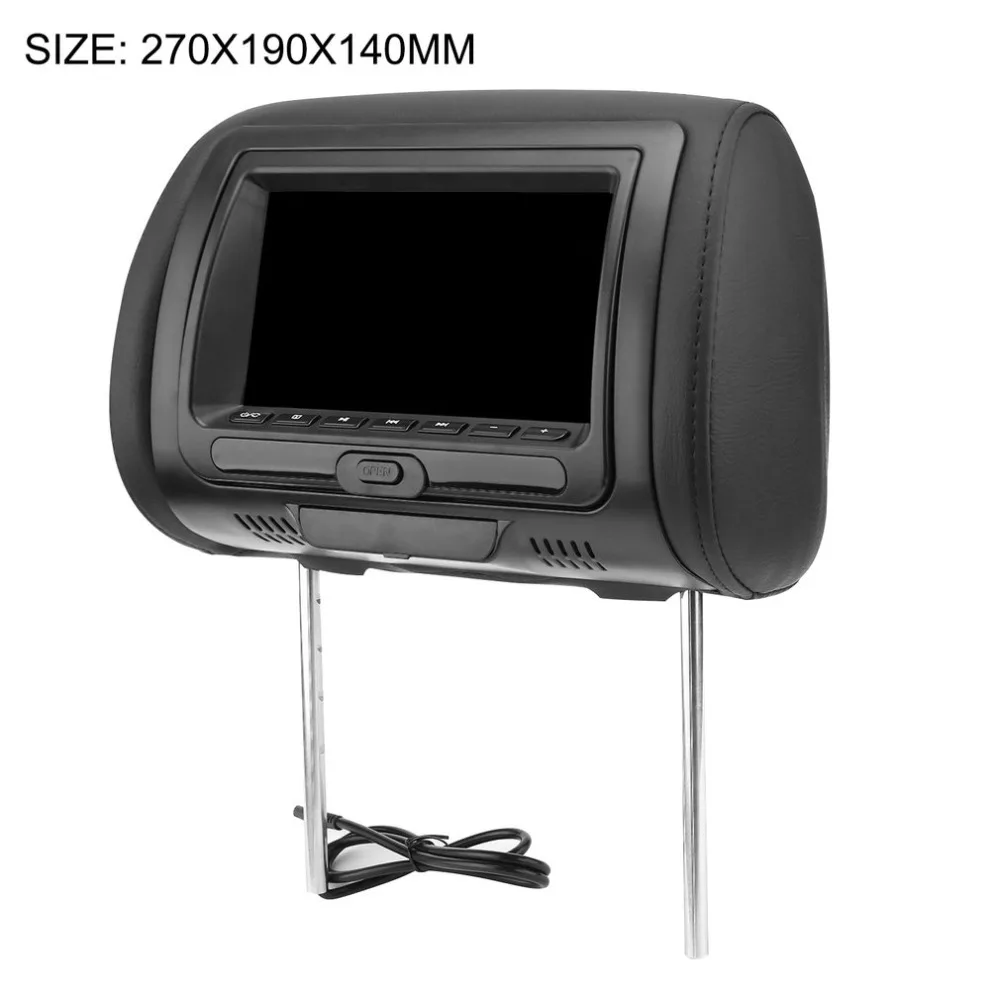 

Universal 7" Headrest Car DVD Player Black Car DVD/USB/HDMI Car Headrest Monitors with Games Disc Internal Speakers