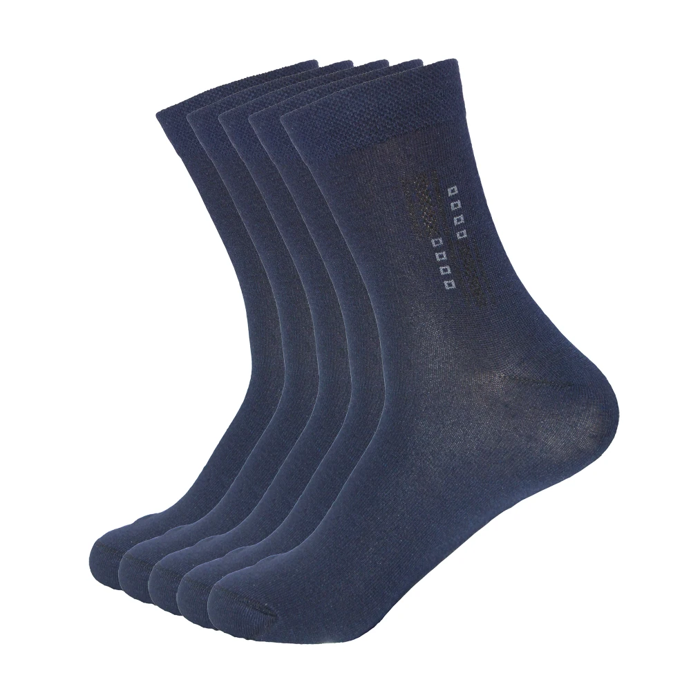 Модные сетчатые вязанные мужские хлопковые носки Летние Осенние стильные мягкие черные белые серые синие дышащие повседневные носки 5 цветов Meias - Цвет: Синий