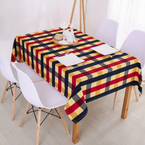 Byetee плед печатных скатерти обеденный стол покрытие скатерть для кухни домашний декор прямоугольные столы - Цвет: picture color