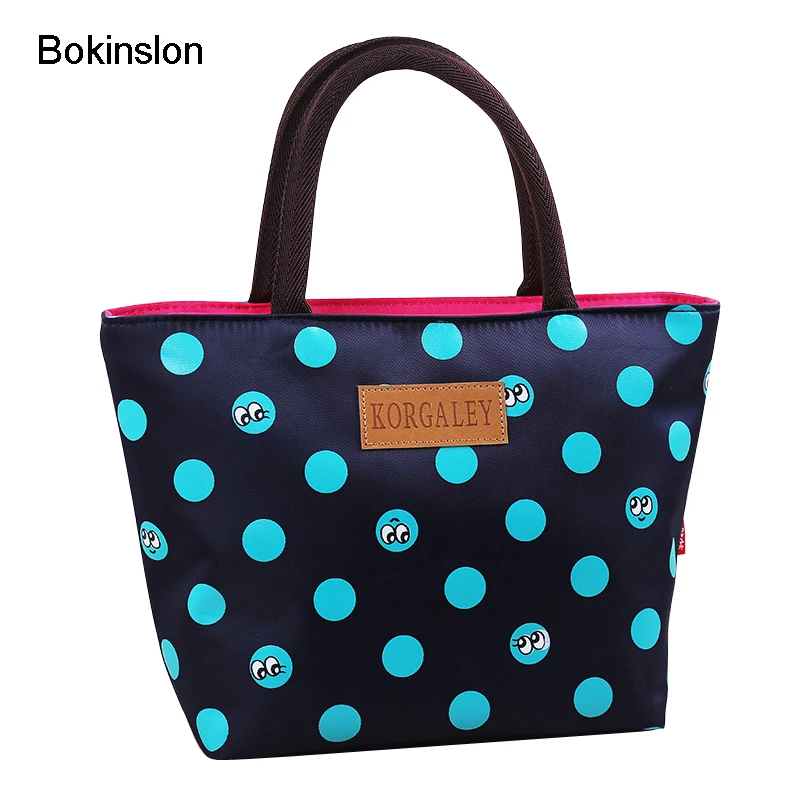 

Bokinslon Woman Handbags Bags Dot Printing Female Zipper Shoulder Bags Multifunction Practical Ladeis Nylon Bags
